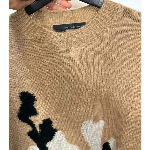 360 CASHMERE Leannah Printed Wool Blend Sweater - Picture 5 of 8